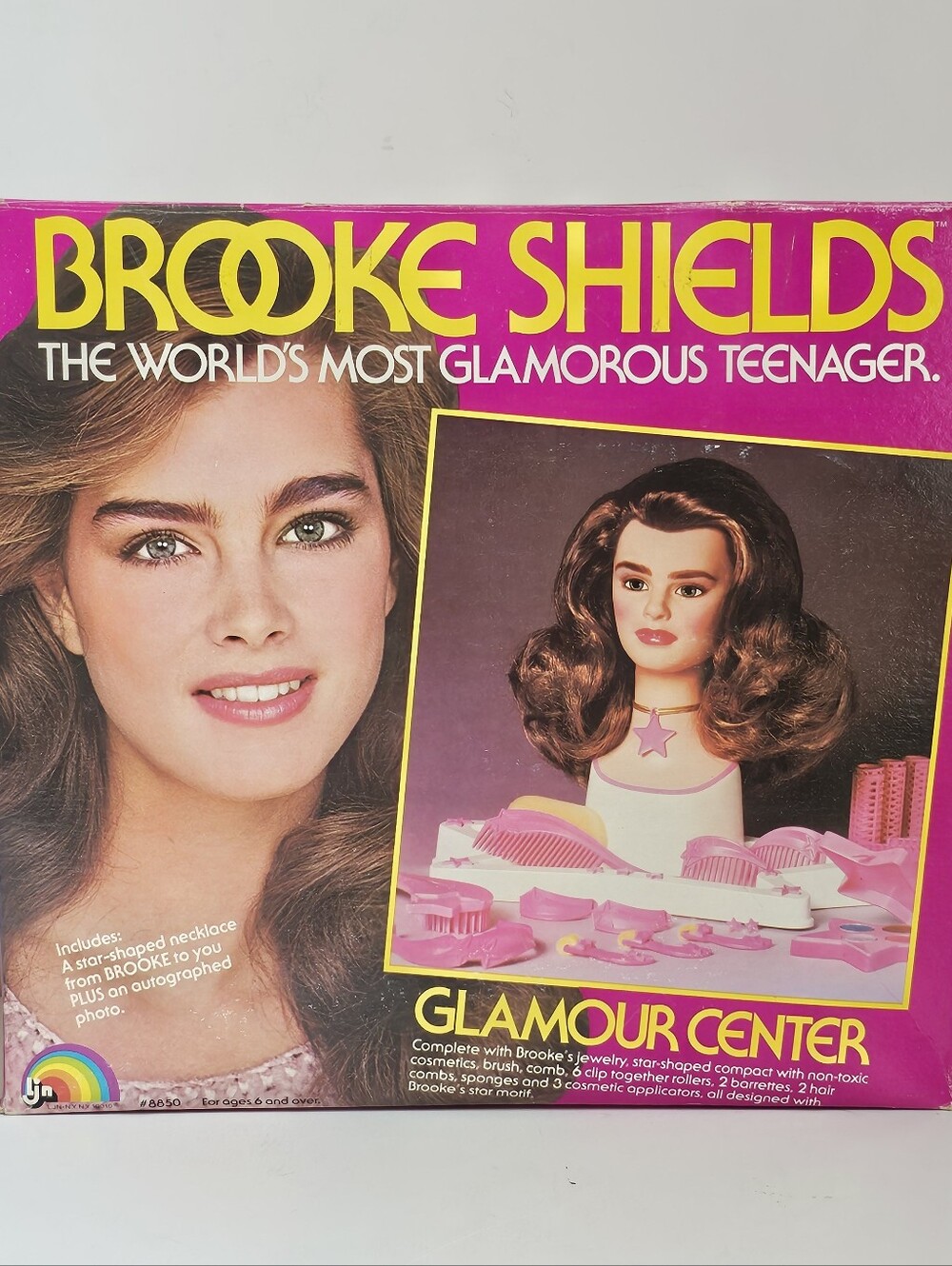 1982 LJN Brooke Shields Glamour Center Styling Head - MINT NEW IN BOX